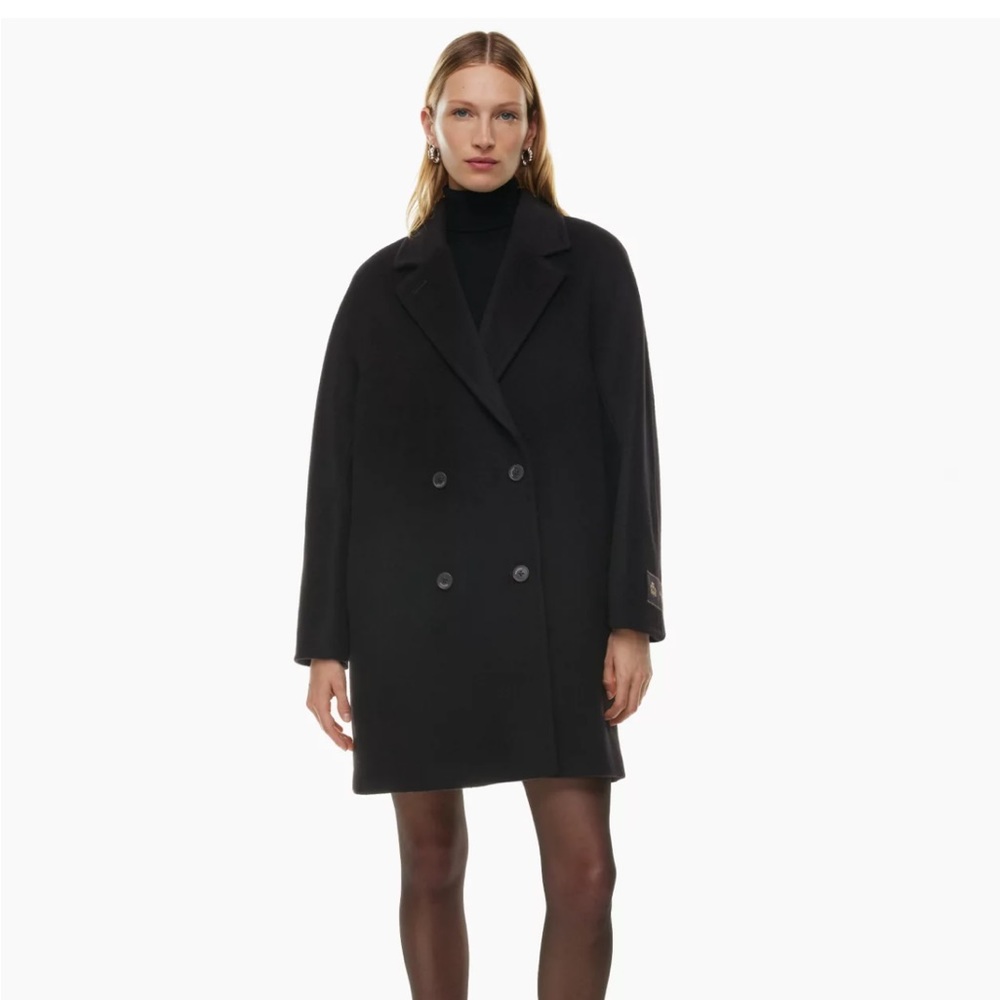 Aritzia slouch coat mid black size 1